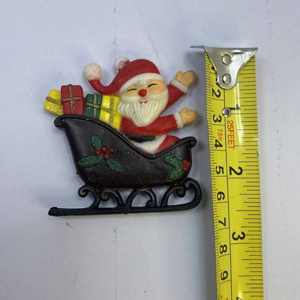 4  Vtg Santa‎ Ornaments Coca Cola Christmas Santa Hallmark 1990s Star Posable